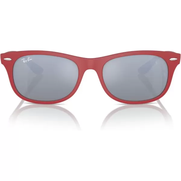 imageRayBan Rb4607m Scuderia Ferrari Collection Square SunglassesMatte RedGreen Mirrored Silver