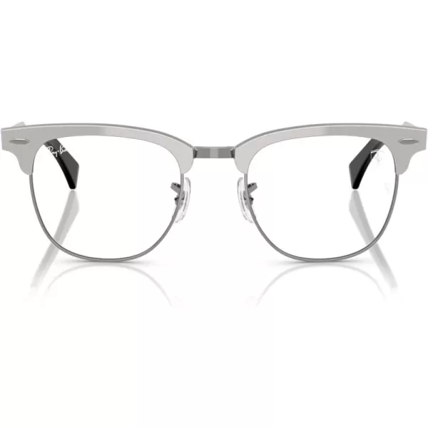 imageRayBan Rx3807vm Scuderia Ferrari Collection Square Prescription Eyewear FramesBrushed Silver on GunmetalDemo Lens