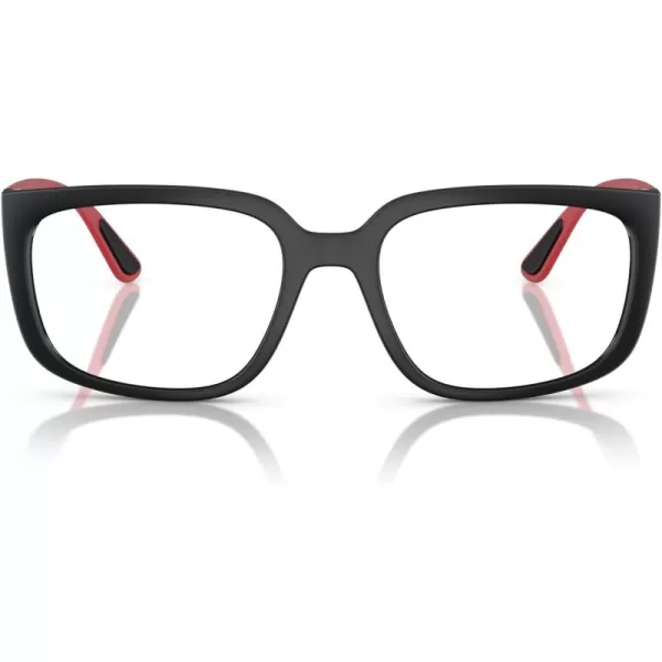 imageRayBan Rx4443vm Scuderia Ferrari Collection Square Prescription Eyewear FramesMatte BlackRedDemo Lens