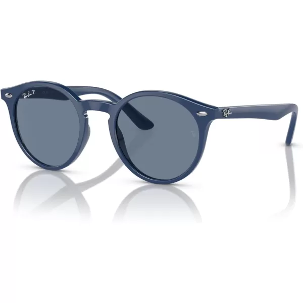 imageRayBan Kids RJ9064S Round SunglassesBlueDark Blue Polarized