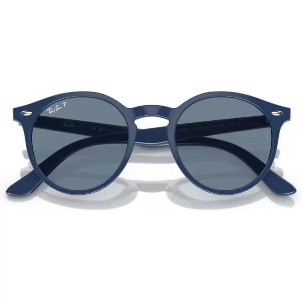 imageRayBan Kids RJ9064S Round SunglassesBlueDark Blue Polarized