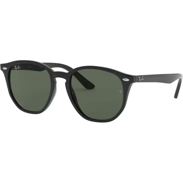 imageRayBan Kids RJ9070S Round SunglassesBlackDark Green