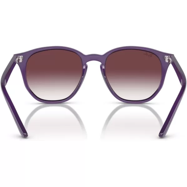 imageRayBan Kids RJ9070S Round SunglassesOpal VioletGrey Gradient Violet