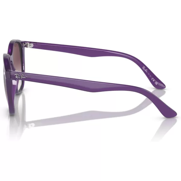 imageRayBan Kids RJ9070S Round SunglassesOpal VioletGrey Gradient Violet