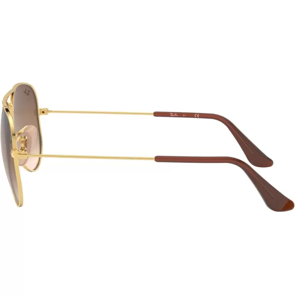imageRayBan Kids RJ9506S Metal Aviator SunglassesAristaBrown Gradient Dark Brown