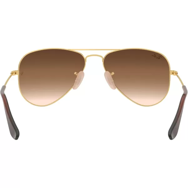 imageRayBan Kids RJ9506S Metal Aviator SunglassesAristaBrown Gradient Dark Brown