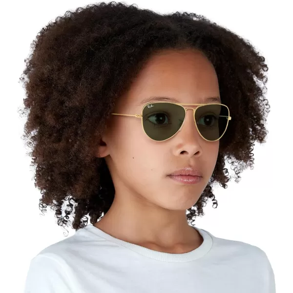 imageRayBan Kids RJ9506S Metal Aviator SunglassesAristaDark Green