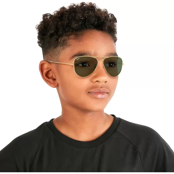 imageRayBan Kids RJ9506S Metal Aviator SunglassesAristaDark Green