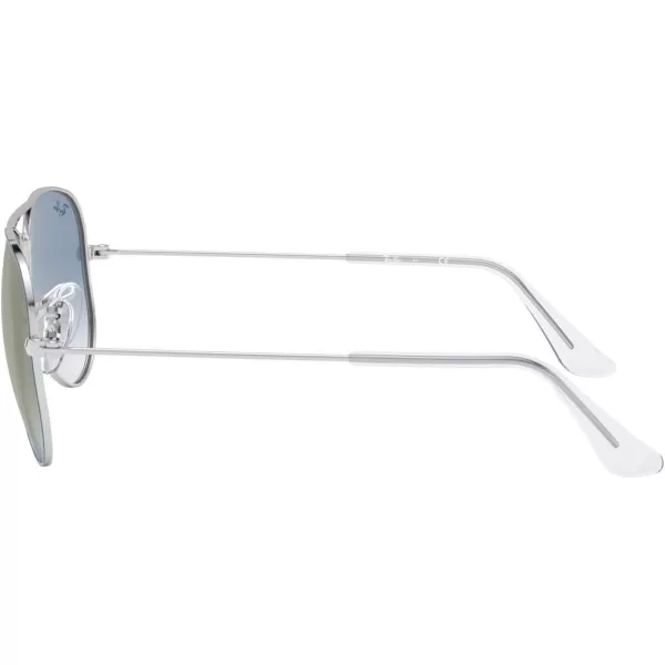 imageRayBan Kids RJ9506S Metal Aviator SunglassesLight Blue on SilverClear Gradient Blue Mirrored Red