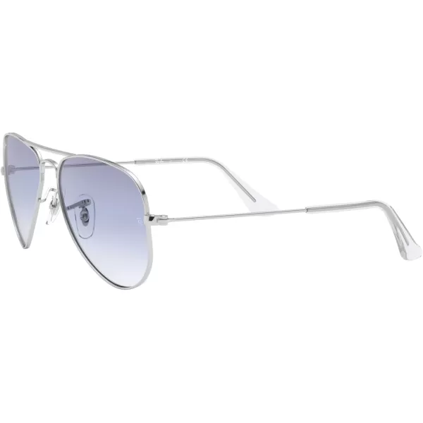 imageRayBan Kids RJ9506S Metal Aviator SunglassesSilverClear Gradient Light Blue