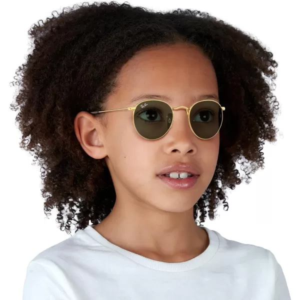imageRayBan Kids RJ9547S Metal Round SunglassesAristaDark Green