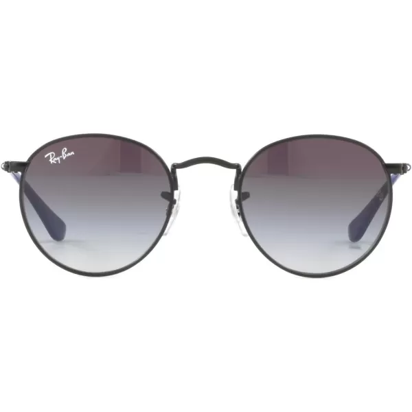 imageRayBan Kids RJ9547S Metal Round SunglassesMatte BlackLight Grey Gradient Dark Grey