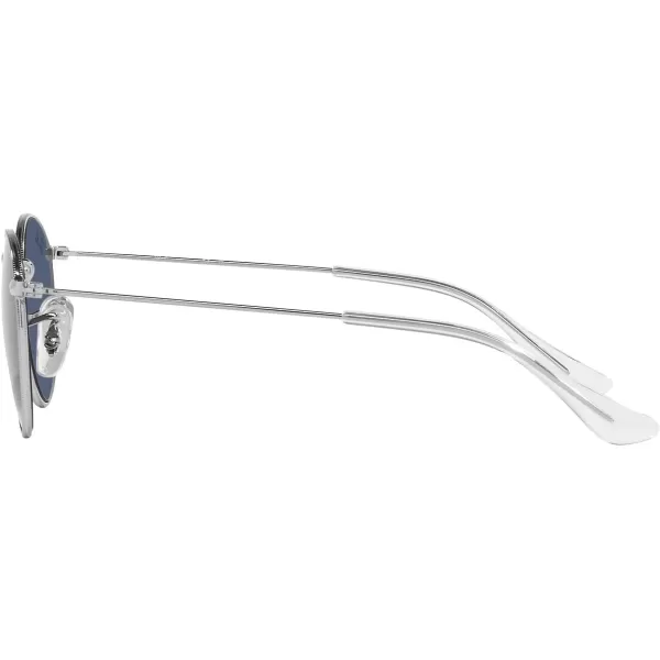 imageRayBan Kids RJ9547S Metal Round SunglassesSilverDark Blue