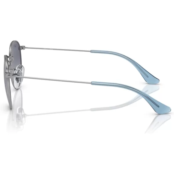 imageRayBan Kids RJ9547S Metal Round SunglassesSilverGrey Gradient Blue