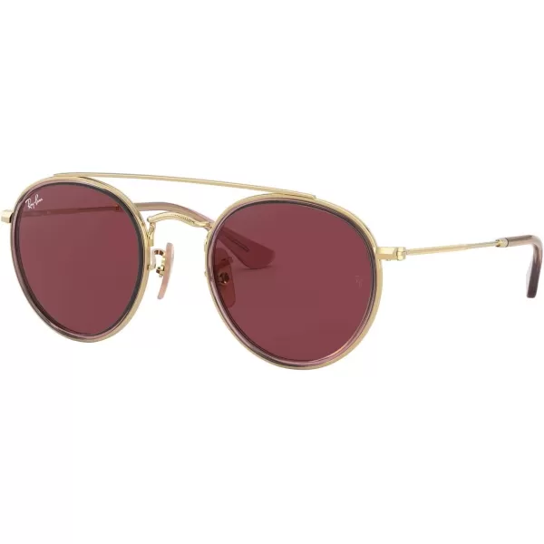 imageRayBan Kids RJ9647S Metal Round SunglassesPink on AristaDark Violet