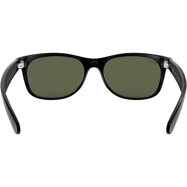 imageRayBan RB2132 New Wayfarer Square SunglassesBlackPolarized Green