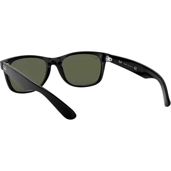 imageRayBan RB2132 New Wayfarer Square SunglassesBlackPolarized Green
