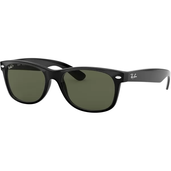 imageRayBan RB2132 New Wayfarer Square SunglassesBlackPolarized Green
