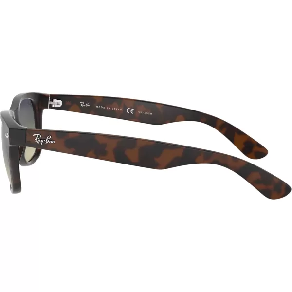 imageRayBan RB2132 New Wayfarer Square SunglassesMatte HavanaPolarized Green Gradient Blue