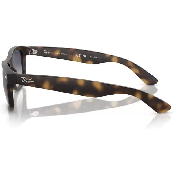 imageRayBan RB2132 New Wayfarer Square SunglassesRubber HavanaBlue Gradient Polarized