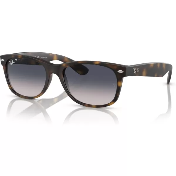 imageRayBan RB2132 New Wayfarer Square SunglassesRubber HavanaBlue Gradient Polarized