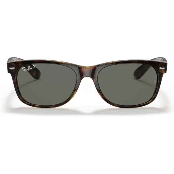 imageRayBan RB2132 New Wayfarer Square SunglassesTortoisePolarized Green