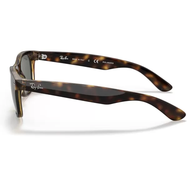 imageRayBan RB2132 New Wayfarer Square SunglassesTortoisePolarized Green