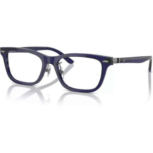 imageRayBan Rx5426d Rectangular Prescription Eyewear FramesTransparent BlueDemo Lens
