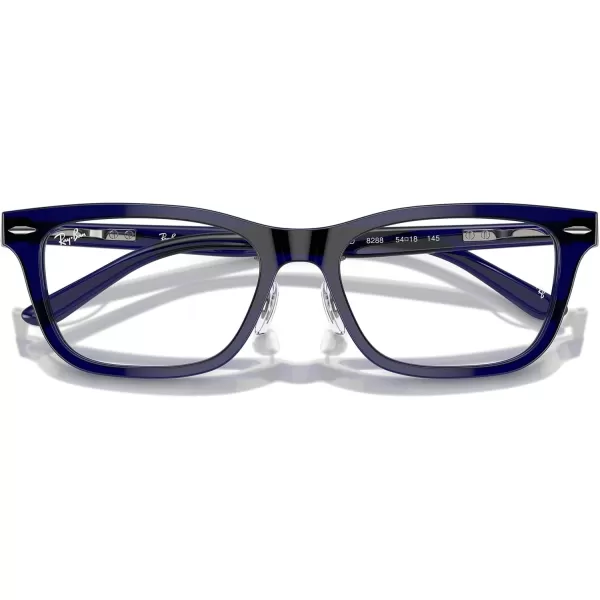 imageRayBan Rx5426d Rectangular Prescription Eyewear FramesTransparent BlueDemo Lens