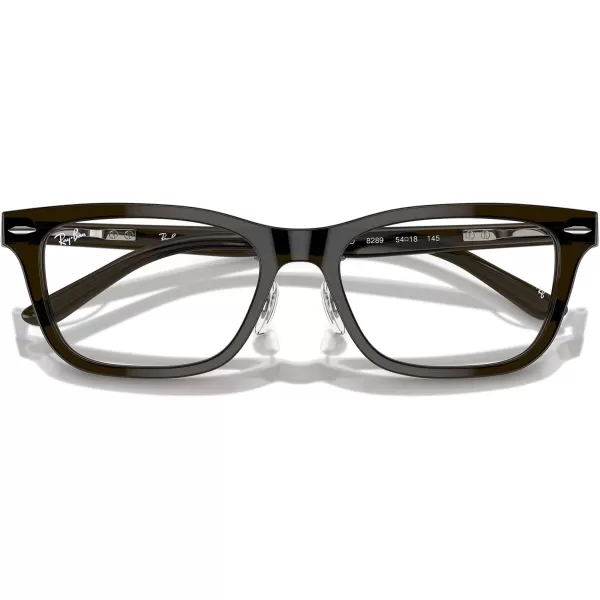 imageRayBan Rx5426d Rectangular Prescription Eyewear FramesTransparent GreenDemo Lens