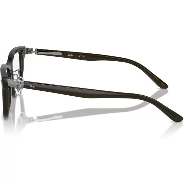 imageRayBan Rx5426d Rectangular Prescription Eyewear FramesTransparent GreenDemo Lens