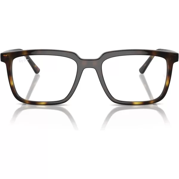 imageRayBan Rx7239 Alain Rectangular Prescription Eyewear FramesHavanaDemo Lens