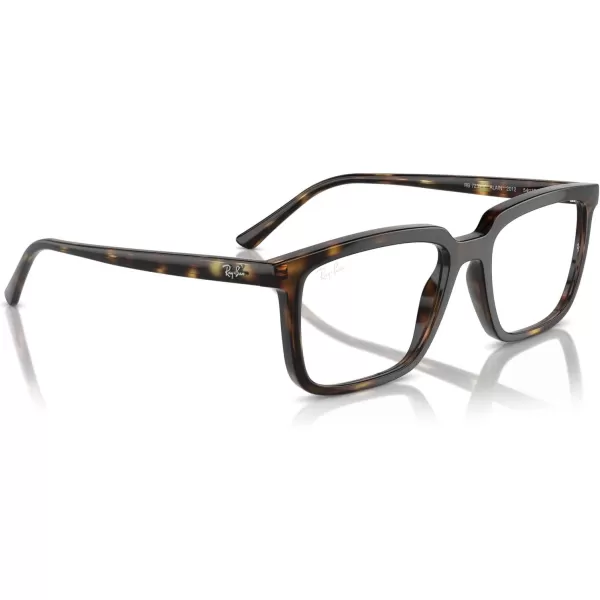 imageRayBan Rx7239 Alain Rectangular Prescription Eyewear FramesHavanaDemo Lens