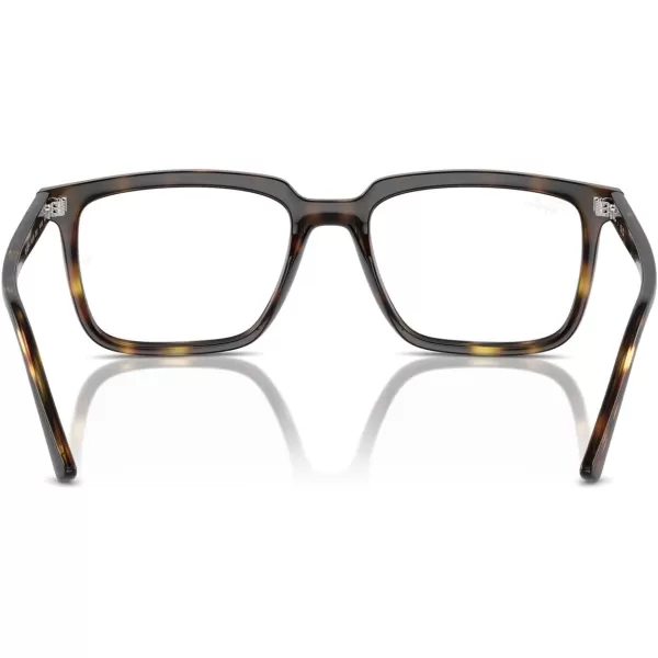 imageRayBan Rx7239 Alain Rectangular Prescription Eyewear FramesHavanaDemo Lens