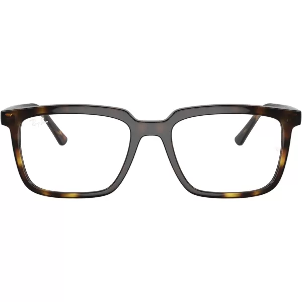 imageRayBan Rx7239 Alain Rectangular Prescription Eyewear FramesHavanaDemo Lens