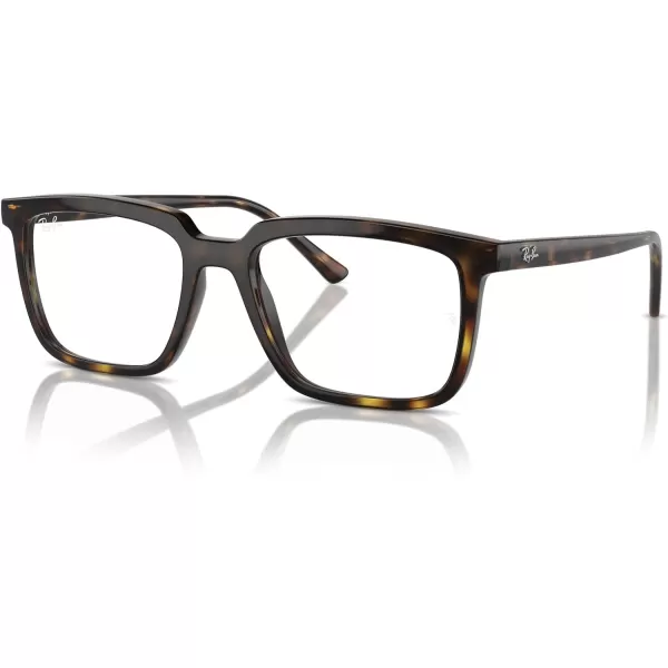 imageRayBan Rx7239 Alain Rectangular Prescription Eyewear FramesHavanaDemo Lens