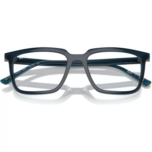 imageRayBan Rx7239 Alain Rectangular Prescription Eyewear FramesOpal Dark BlueDemo Lens