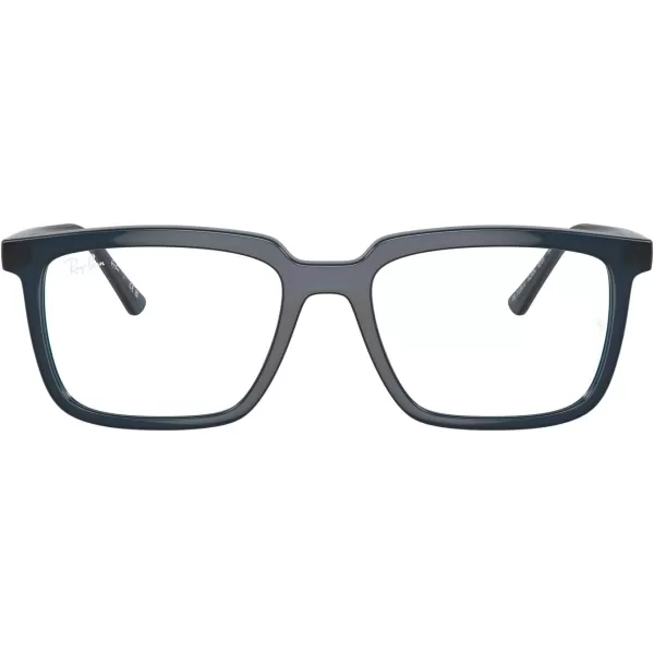 imageRayBan Rx7239 Alain Rectangular Prescription Eyewear FramesOpal Dark BlueDemo Lens