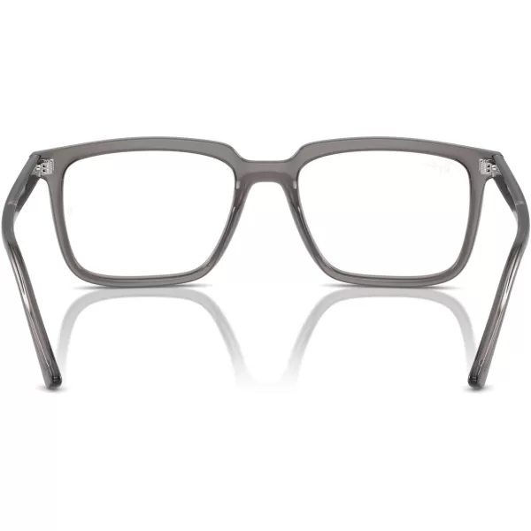 imageRayBan Rx7239 Alain Rectangular Prescription Eyewear FramesOpal Dark GreyDemo Lens