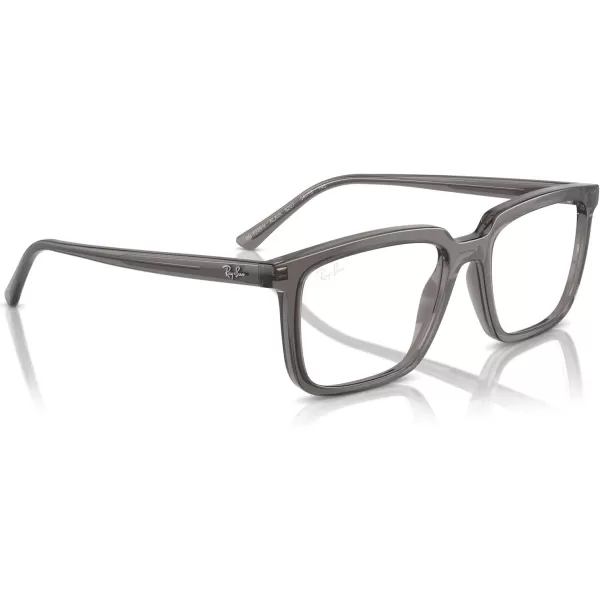 imageRayBan Rx7239 Alain Rectangular Prescription Eyewear FramesOpal Dark GreyDemo Lens