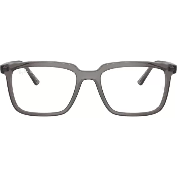 imageRayBan Rx7239 Alain Rectangular Prescription Eyewear FramesOpal Dark GreyDemo Lens