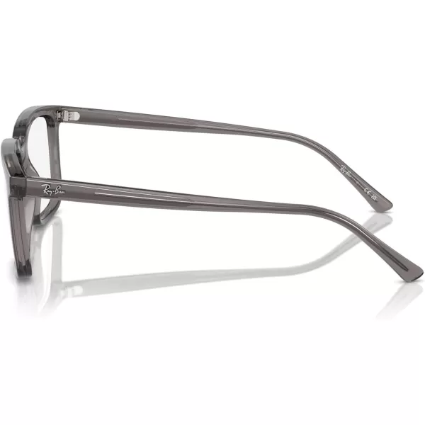 imageRayBan Rx7239 Alain Rectangular Prescription Eyewear FramesOpal Dark GreyDemo Lens
