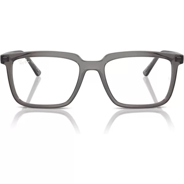 imageRayBan Rx7239 Alain Rectangular Prescription Eyewear FramesOpal Dark GreyDemo Lens