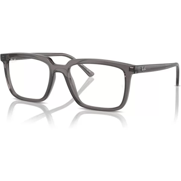 imageRayBan Rx7239 Alain Rectangular Prescription Eyewear FramesOpal Dark GreyDemo Lens