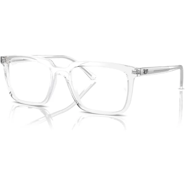 imageRayBan Rx7239 Alain Rectangular Prescription Eyewear FramesTransparentDemo Lens