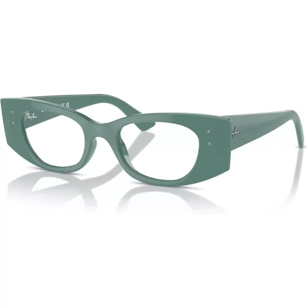 imageRayBan Rx7327 Kat Rectangular Prescription Eyewear FramesAlgae GreenDemo Lens