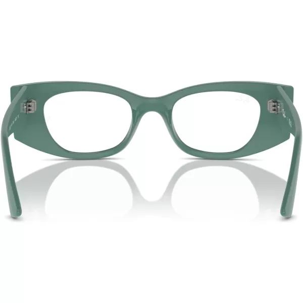 imageRayBan Rx7327 Kat Rectangular Prescription Eyewear FramesAlgae GreenDemo Lens