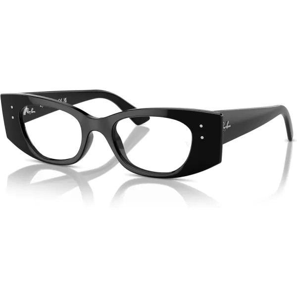 imageRayBan Rx7327 Kat Rectangular Prescription Eyewear FramesBlackDemo Lens