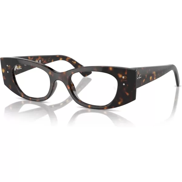 imageRayBan Rx7327 Kat Rectangular Prescription Eyewear FramesHavanaDemo Lens