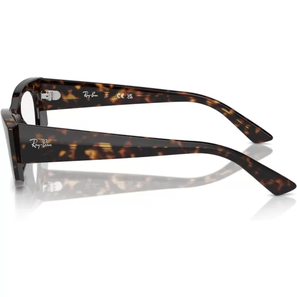 imageRayBan Rx7327 Kat Rectangular Prescription Eyewear FramesHavanaDemo Lens